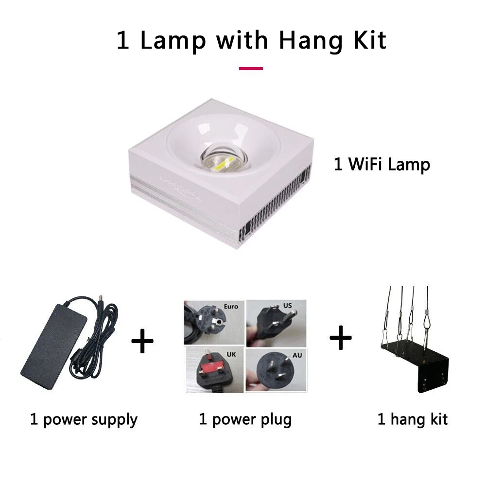 NEW PopBloom RL90 WiFi Led Aquarium Light Full Spectrum, Reef Light Aquarium Saltwater Coral Growing Marine Aquarium Tank Lamp
