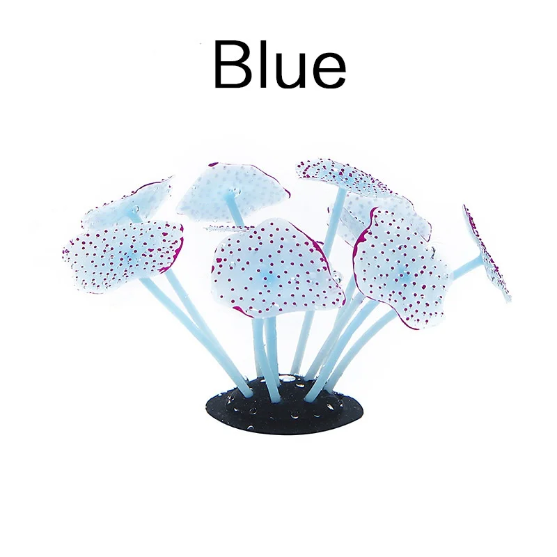 Sucker Coral Aquarium Artificial Coral Silicone Plant With Sucker Ornament Water Landscape Decor Fish Tank Aquarium Accessories