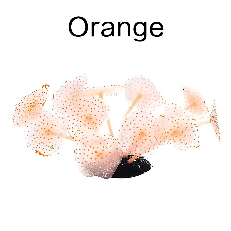Sucker Coral Aquarium Artificial Coral Silicone Plant With Sucker Ornament Water Landscape Decor Fish Tank Aquarium Accessories