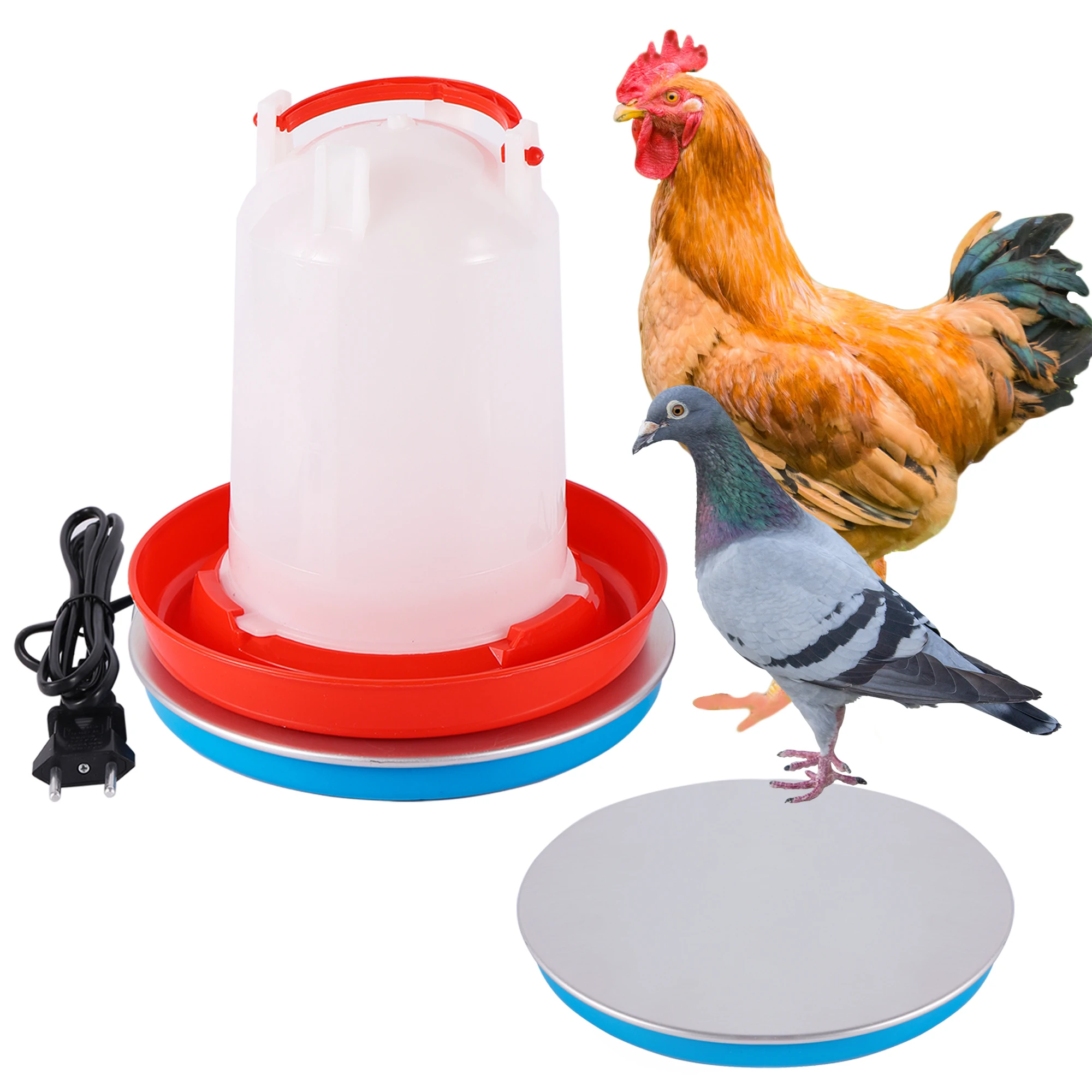 Poultry Drinking Water Constant Temperature Base Safe and Durable Poultry Waterer Drinker Heated Base Farming Equipment 1Pc