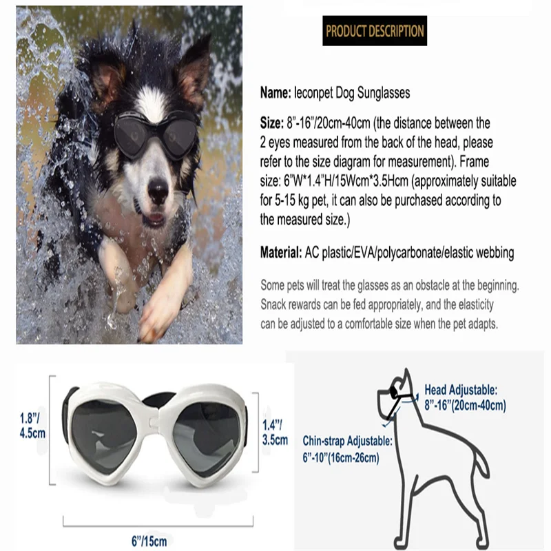 6 Colors Cute Pet Dog Sunglass Sun Glasses Pet Cat Goggles Eye Wear Puppy Eye Protection Pet Grooming Accessories Pet Decoration
