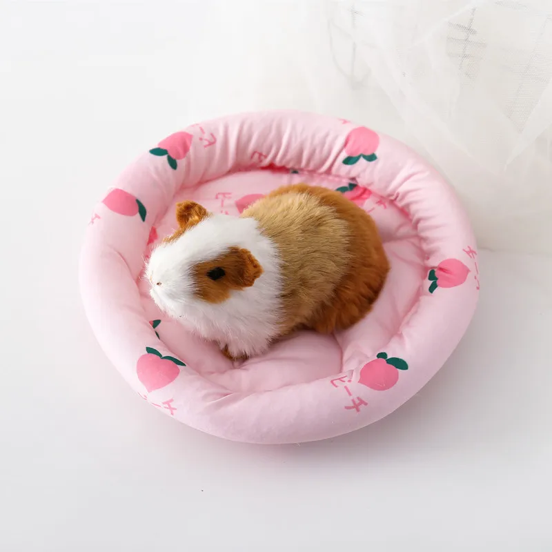 Small Animal Bed Cushion Mat, Hamster Nest, Squirrel, Hedgehog, Rabbit, Warm, Soft, Plush, Guinea Pig, House, Small Pet Nest Mat
