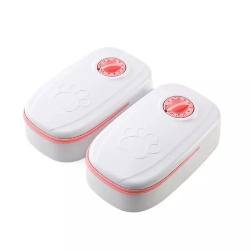 Dog Feeder Cat Automatic Feeding Water Bowl White Pet Food Storage Dispenser Container Pets Puppy Kitten Accessories