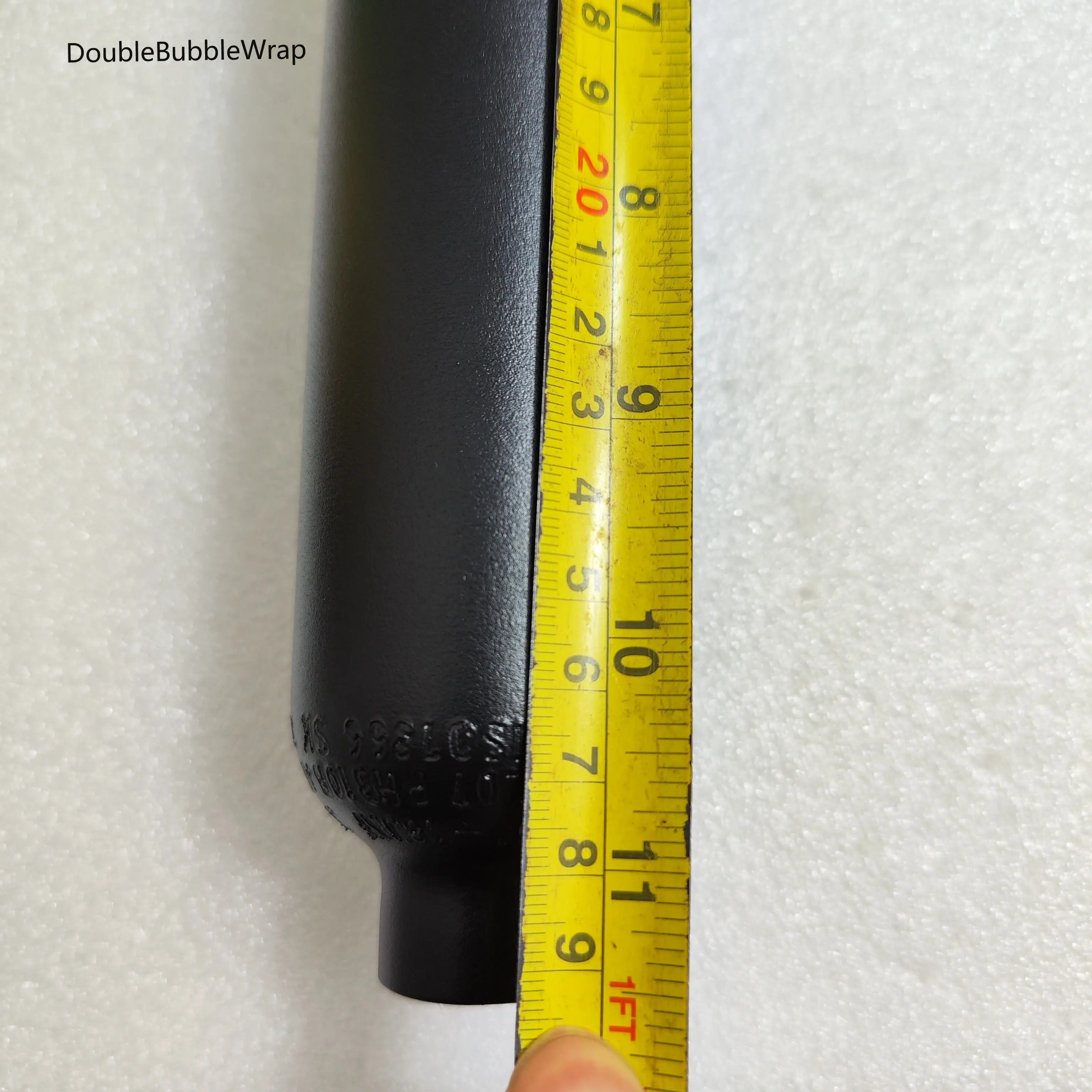 0.38L Matte Black Flat Aluminum Bottle 50mm OD 5/8"-18 UNF Inlet Thread Tank Bottle 20Mpa 4500psi Tank For Cylinder Diving