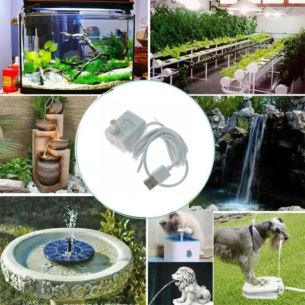Water Pump Pet Cat Water Dispenser Anti Dry Burning Motor Cat Flower Water Dispenser Water Dispenser Fish Tank Submersible Pump