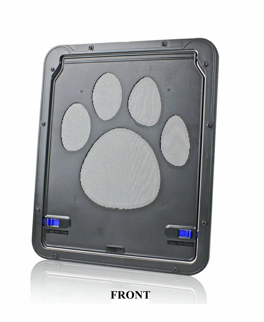 Pet Door New Safe Lockable Magnetic Screen Outdoor Dogs Cats Window Gate House Enter Freely Fashion Pretty Garden Easy Install