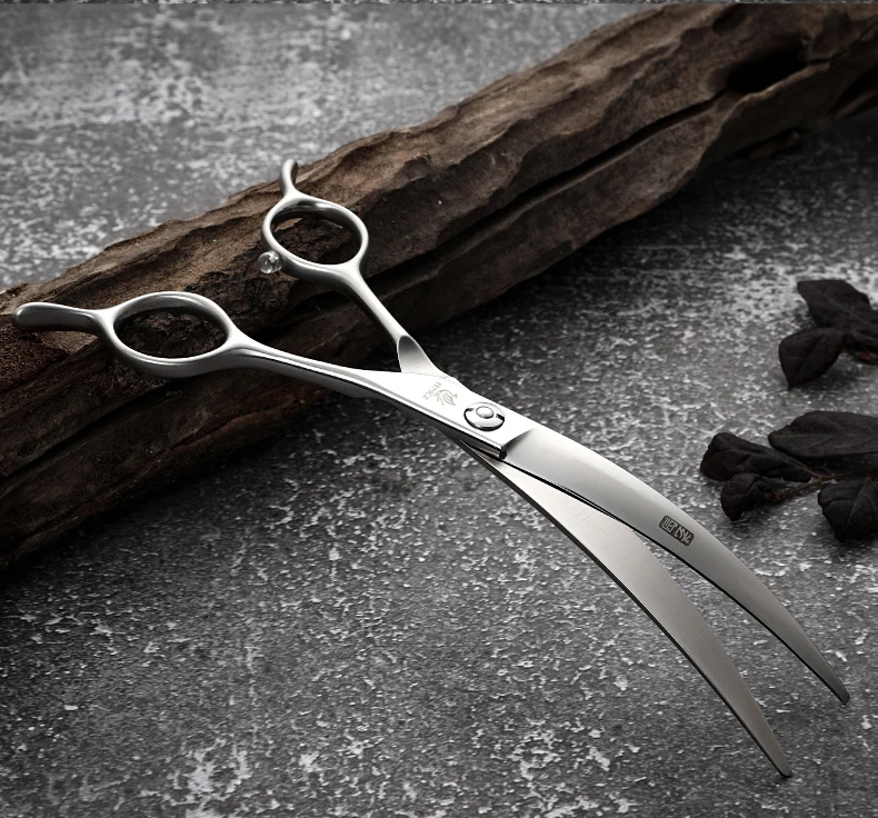 Fenice Big Super Curved Scissors 45° 6/6.5/7/7.5inch Pet Dog Grooming Scissors Pets Hair Curved Shears ножницы Tijeras Tesoura