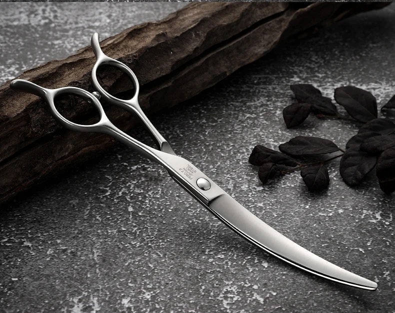 Fenice Big Super Curved Scissors 45° 6/6.5/7/7.5inch Pet Dog Grooming Scissors Pets Hair Curved Shears ножницы Tijeras Tesoura