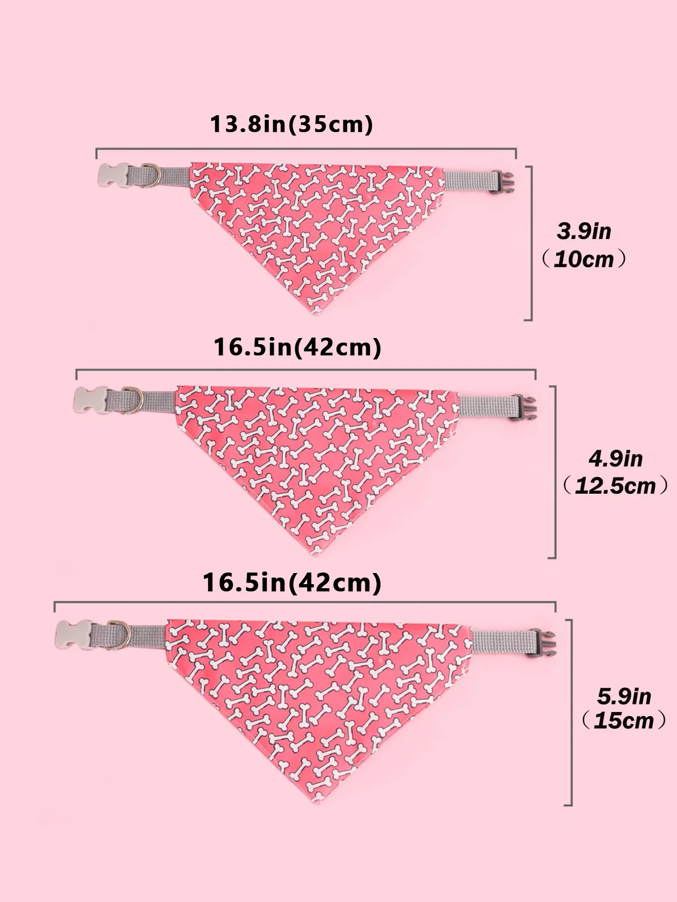 Pet Saliva Towel Adjustment Cute Cartoon Bear Weaved Dog Cat Collar Bib Grooming Arc Design Dog Scarf for Girl Small Dogs Cats