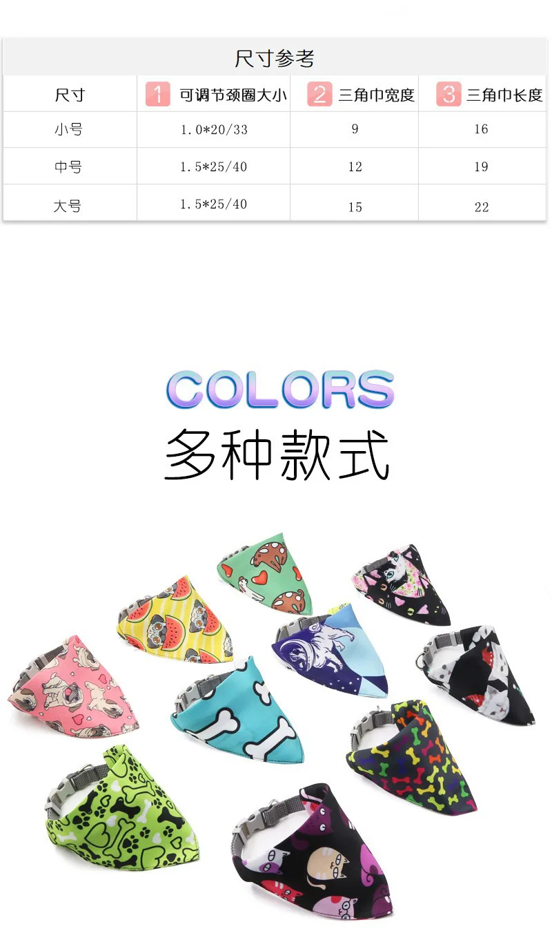 Pet Saliva Towel Adjustment Cute Cartoon Bear Weaved Dog Cat Collar Bib Grooming Arc Design Dog Scarf for Girl Small Dogs Cats