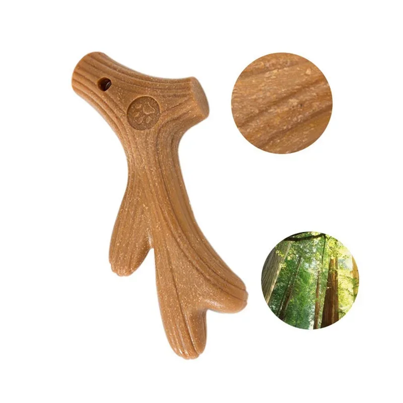 Wooden Deer Antlers Chew for Dogs Chew Toys for Aggressive Chewers Large Breed Chew Stick Indestructible Tough Durable Dog Toys