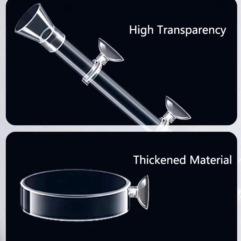 Acrylic Aquarium Feeder Tube Dish Transparent Fish Tank Shrimp Snail Shrimp Food Feeder Bowl Aquarium Feeding Accessories