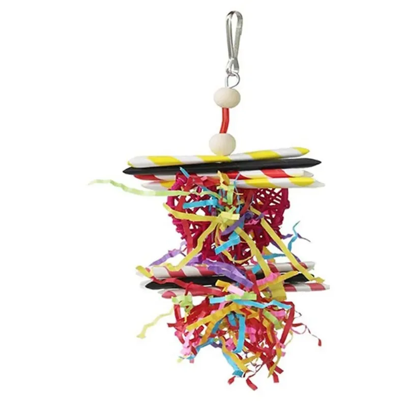 4PC Bird Toys Parrot Accessories Chewing Toys צעצועים Cage Hanging Christmas Articles Pour Animaux De Compagnie Vogel Speelgoed
