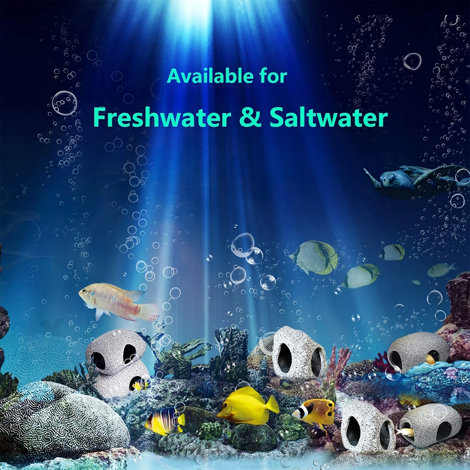 Aquarium Cave Fish Tank Decorations, Add a Natural Touch to Your Fish Tank with Decorative Rocks