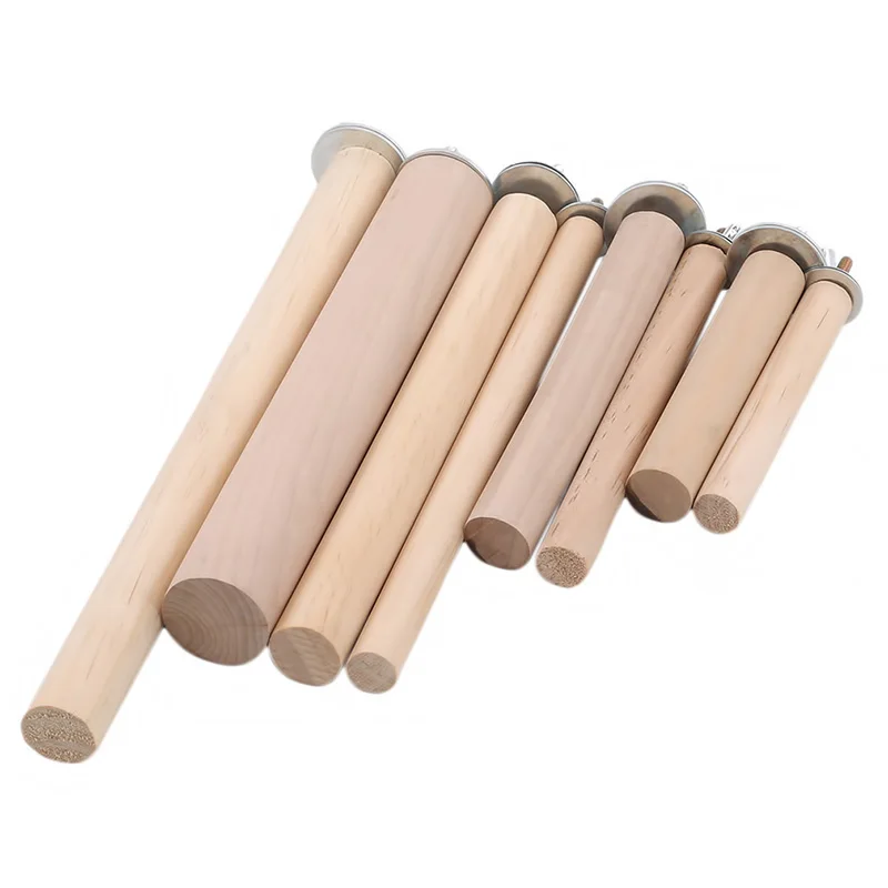 1/2ps Parrot Pet Raw Standing Stick Wood Hanging Stand RackToy Sticksstand Parakeet Branch Perches ForBird Cage Bar Pet Supplies