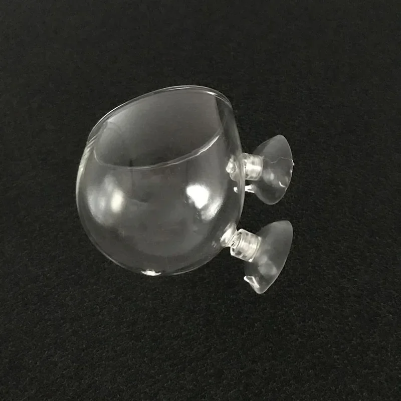 Glass Aquarium decoration Hanging fish tank Mini Crystal Pot Polka Water potted planting cylinder cup aquarium accessories