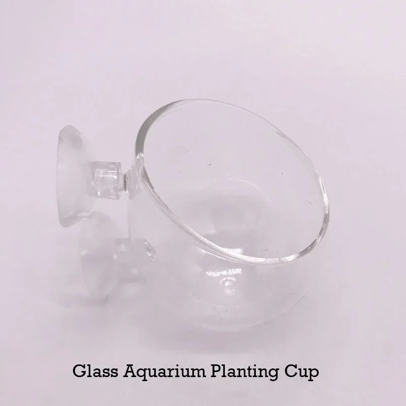 Glass Aquarium decoration Hanging fish tank Mini Crystal Pot Polka Water potted planting cylinder cup aquarium accessories
