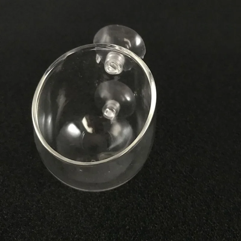 Glass Aquarium decoration Hanging fish tank Mini Crystal Pot Polka Water potted planting cylinder cup aquarium accessories