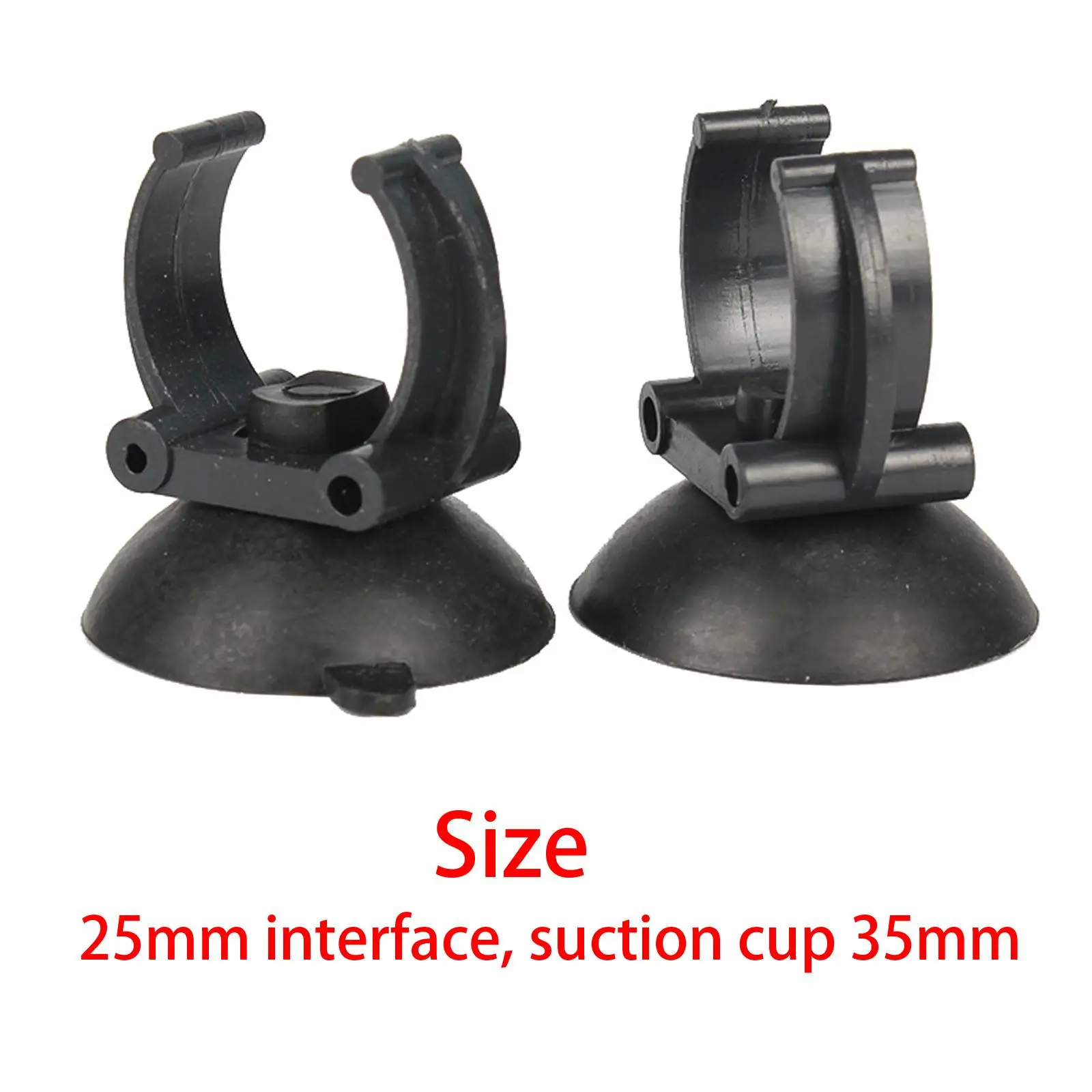 10 Pieces Aquarium Suction Cups Fixing Clip 35mm Diameter Heater Tube Holder Clamps for Fish Tank Accessories Black