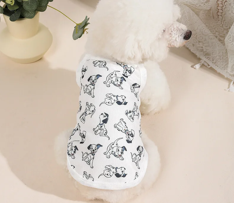 Dog Clothes Sling Slim Spring/Summer Japanese and Korean Pet Cats Breathable and Comfortable Tank Top Clothing Supplies