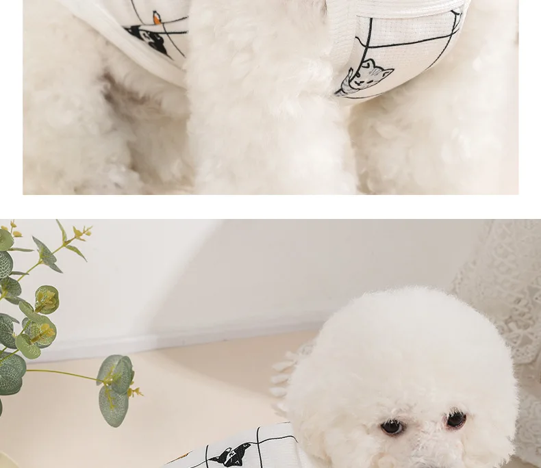 Dog Clothes Sling Slim Spring/Summer Japanese and Korean Pet Cats Breathable and Comfortable Tank Top Clothing Supplies