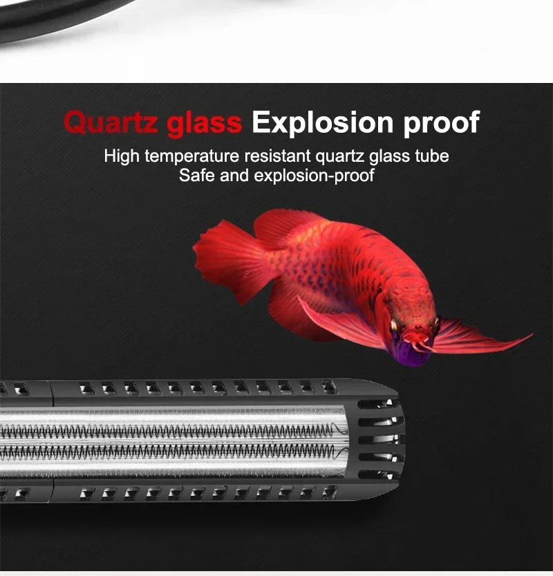 SUNSUN Aquarium Submersible Heater Fish Tank LCD Display Digital Adjustable Water Heating Rod