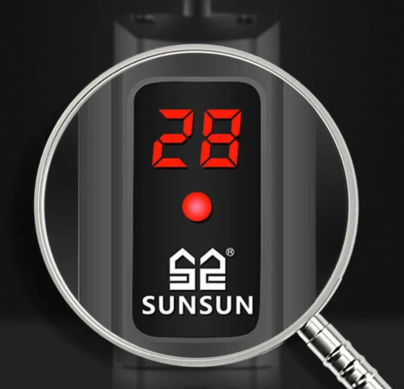 SUNSUN Aquarium Submersible Heater Fish Tank LCD Display Digital Adjustable Water Heating Rod