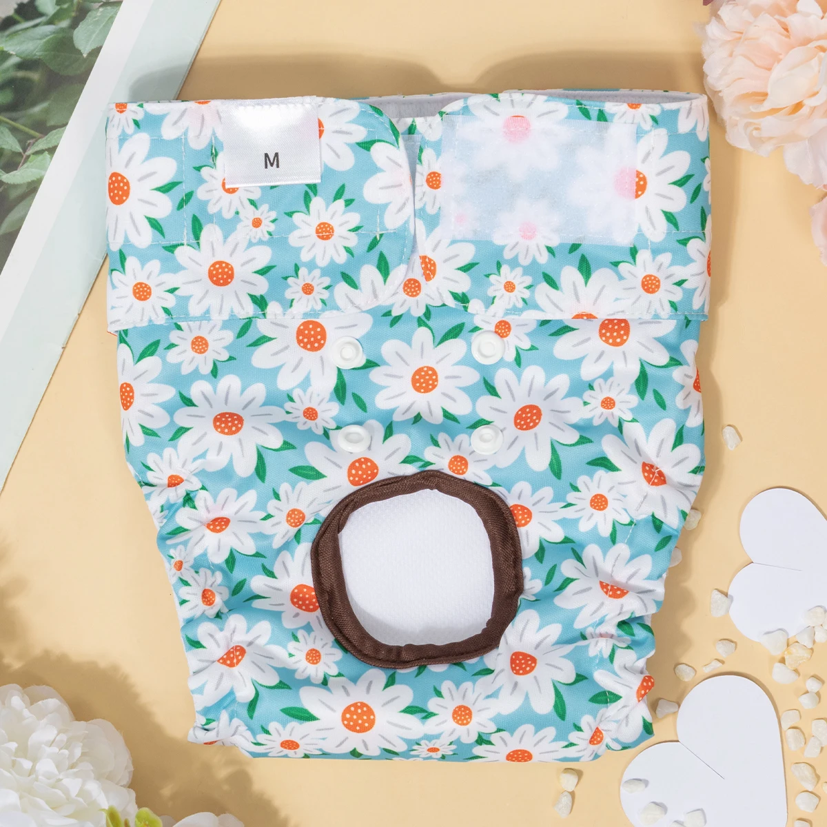 1pc Reusable Female Dog Diaper Washable Puppy Period Diapers for Heat Cycle with Different Sizes