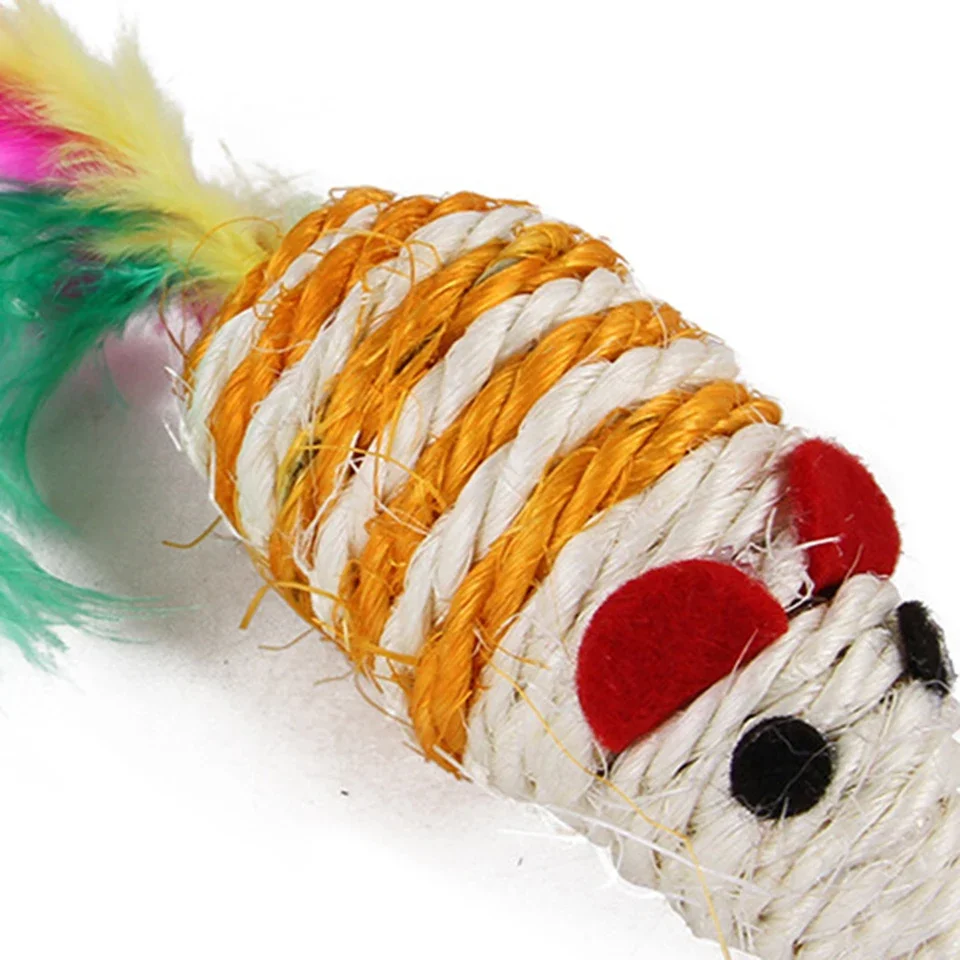 Kitten Toys Variety Cat Toy Combination Set Cat Toy Funny Cat Stick Sisal Mouse Bell Ball Cat Supplies 20 Pcs Set
