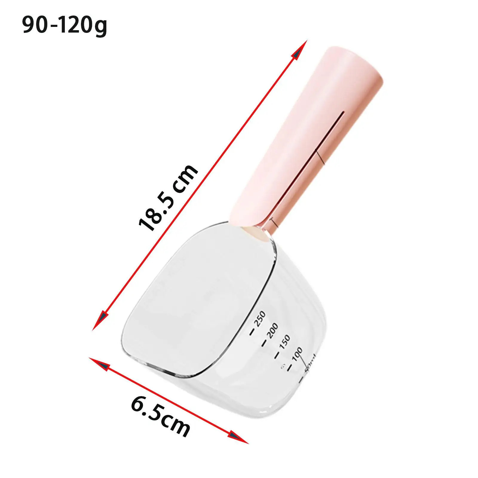 Pet Treat Scoop Tools Accessories Multi Use Cat Measuring Cup Dog Spoon with Bag Clip for Indoor Camping Outdoor Shop Travel