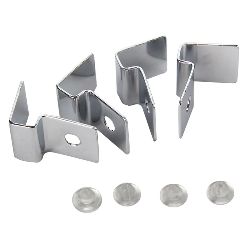 4Pcs/lot Aquarium Accessories Stainless Steel Fish Tank Glass Cover Support Non-Slip Holders Universal Lid Clips 5-19mm