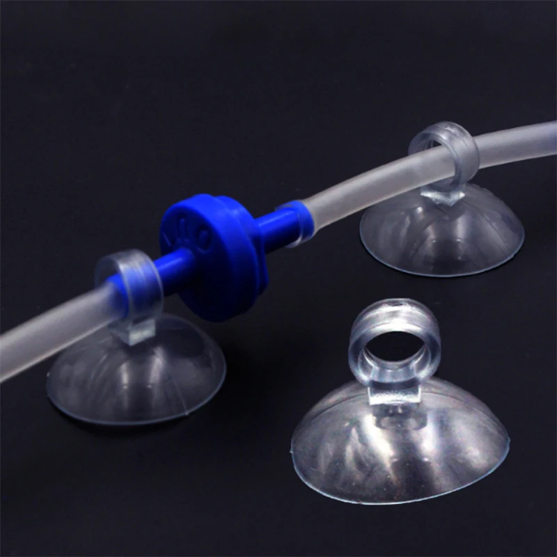 5Pcs Aquarium Suction Cups Air Tube Holder Sucker for Fish Tank Air Line Oxygen Tube Hose Pump Suction Cups Aquatic Pet Supplies