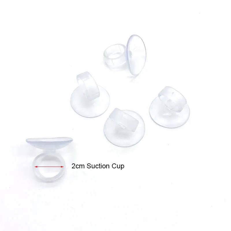 5Pcs Aquarium Suction Cups Air Tube Holder Sucker for Fish Tank Air Line Oxygen Tube Hose Pump Suction Cups Aquatic Pet Supplies