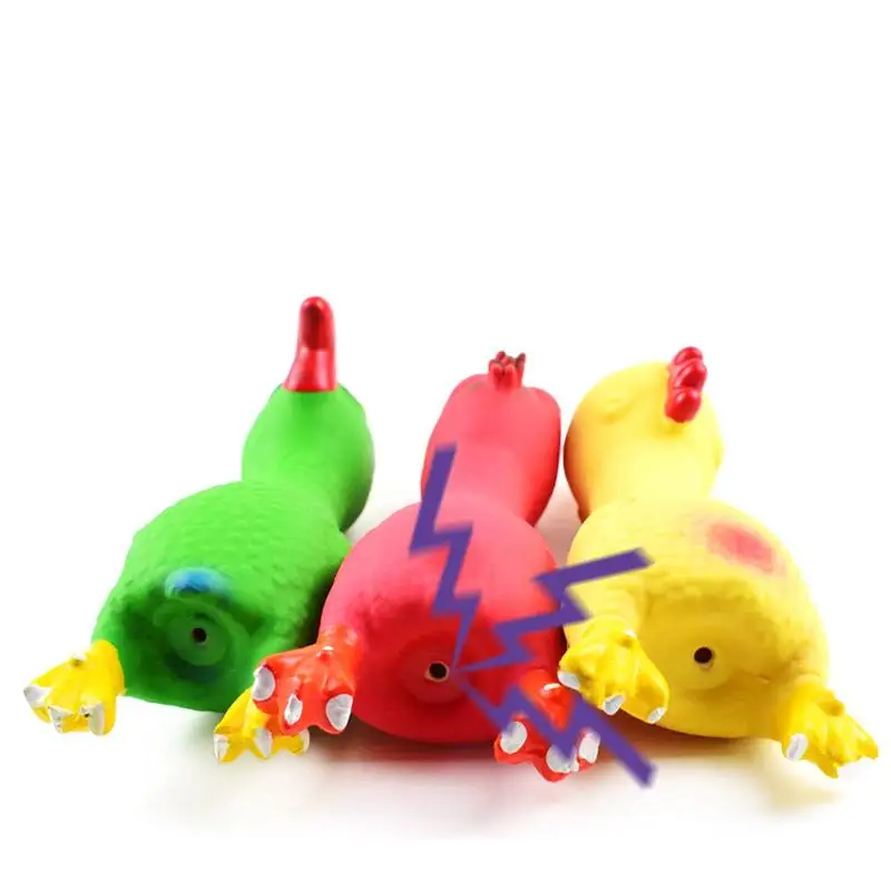 Squeaky Dog Rubber Toys Bite Resistant Dog Latex Chew Toy Animal Shape Puppy Sound Toy Pet Supplies For Small Medium Large Dog