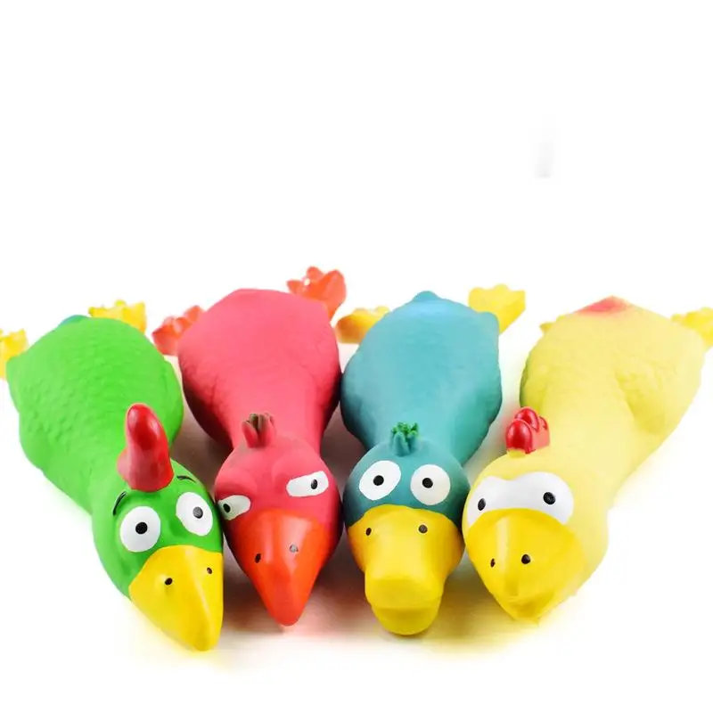 Squeaky Dog Rubber Toys Bite Resistant Dog Latex Chew Toy Animal Shape Puppy Sound Toy Pet Supplies For Small Medium Large Dog