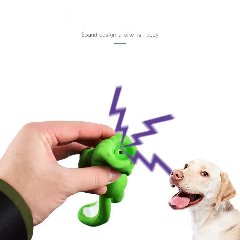 Squeaky Dog Rubber Toys Bite Resistant Dog Latex Chew Toy Animal Shape Puppy Sound Toy Pet Supplies For Small Medium Large Dog