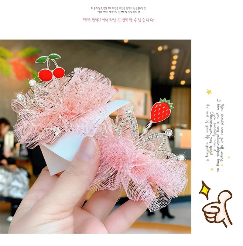 Dog Cat Pet Hair Clip Cute Lace Princess Crown Wedding Birthday Party Photography Decoration Pet Supplies New Year Gift
