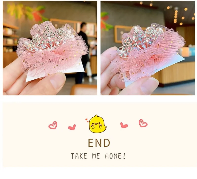 Dog Cat Pet Hair Clip Cute Lace Princess Crown Wedding Birthday Party Photography Decoration Pet Supplies New Year Gift