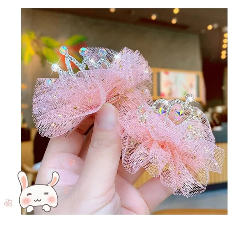 Dog Cat Pet Hair Clip Cute Lace Princess Crown Wedding Birthday Party Photography Decoration Pet Supplies New Year Gift