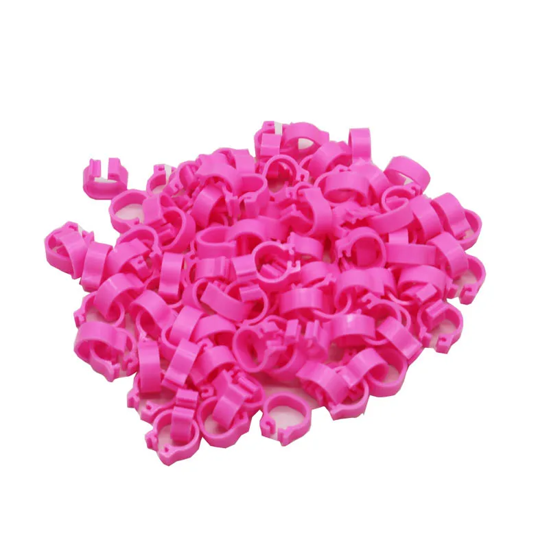 100Pcs Pigeon Leg Poultry Dove Bird Chicks Duck Parrot Clip Rings Band Foot Ring Pigeon Supplies Inner Diameter 8mm Width 5mm