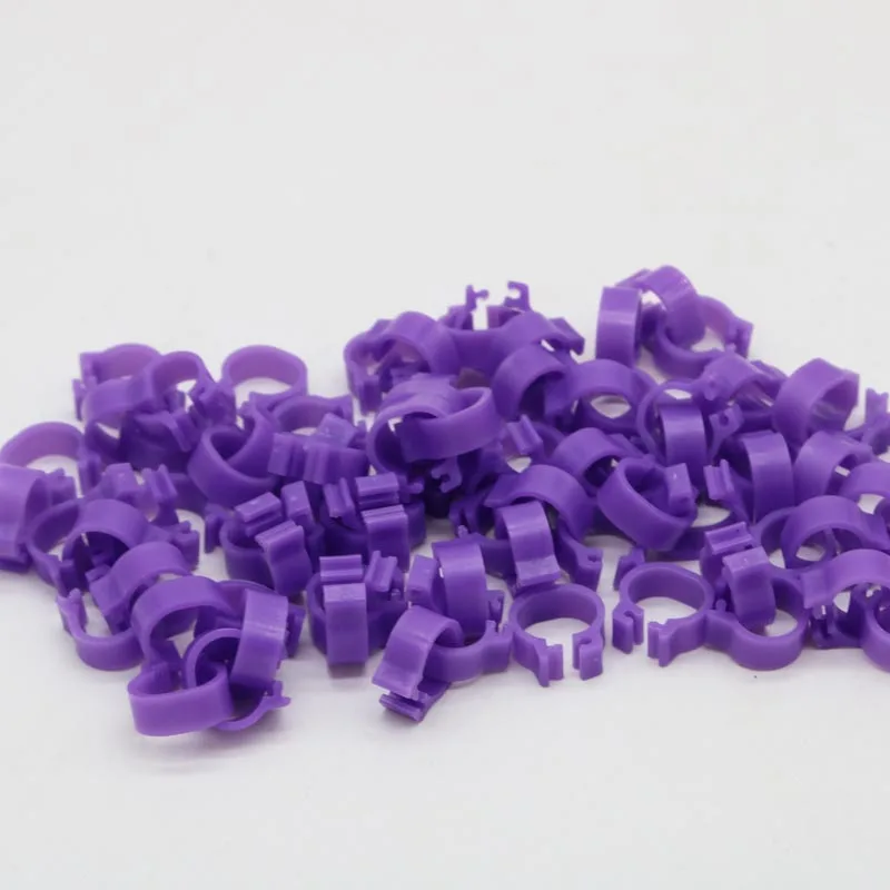 100Pcs Pigeon Leg Poultry Dove Bird Chicks Duck Parrot Clip Rings Band Foot Ring Pigeon Supplies Inner Diameter 8mm Width 5mm