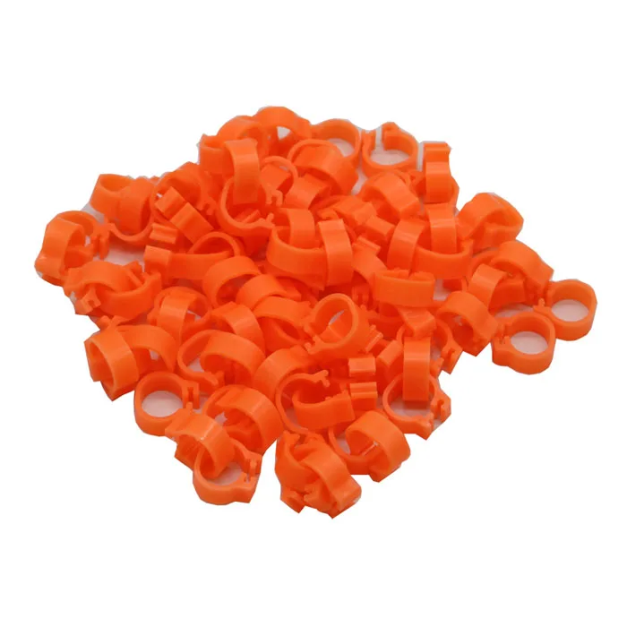 100Pcs Pigeon Leg Poultry Dove Bird Chicks Duck Parrot Clip Rings Band Foot Ring Pigeon Supplies Inner Diameter 8mm Width 5mm