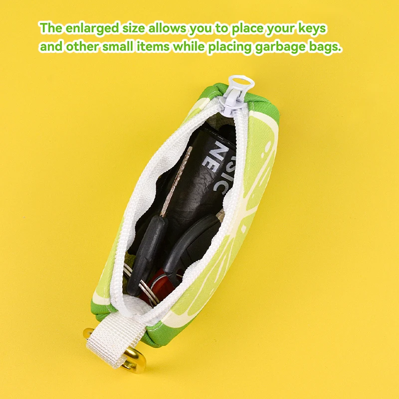 Abstract Designer Print Cute Design Pet Poop Bag Holder Dispenser Without Poop Bag And Leashes Can Attached With Any Dog Leashes