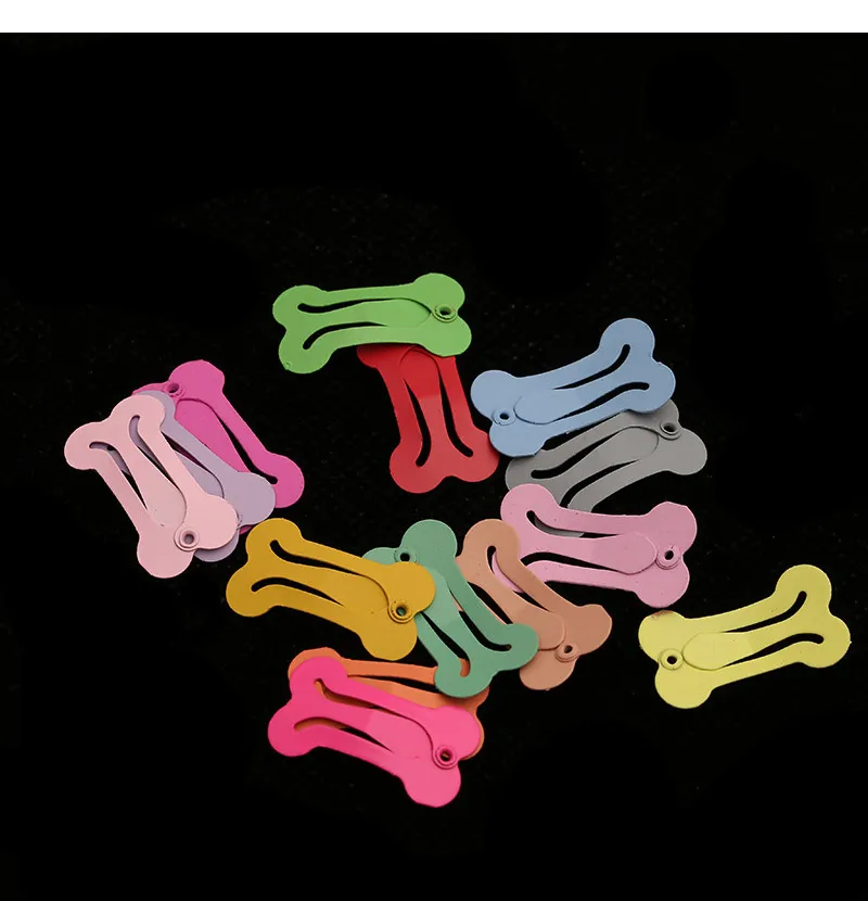 5Pcs/lot Cute Dog Hairpin Colorful Bone Shape Hairpin Pet Small Dogs Hair Clips for Chihuahua Pug Grooming Dog Accessories