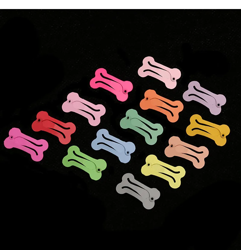 5Pcs/lot Cute Dog Hairpin Colorful Bone Shape Hairpin Pet Small Dogs Hair Clips for Chihuahua Pug Grooming Dog Accessories