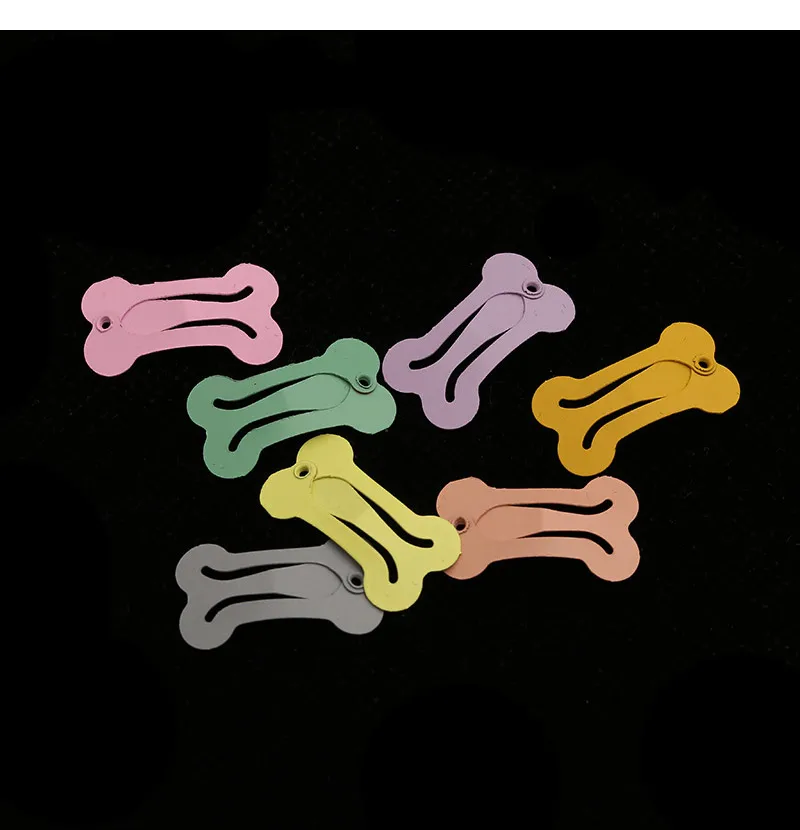 5Pcs/lot Cute Dog Hairpin Colorful Bone Shape Hairpin Pet Small Dogs Hair Clips for Chihuahua Pug Grooming Dog Accessories
