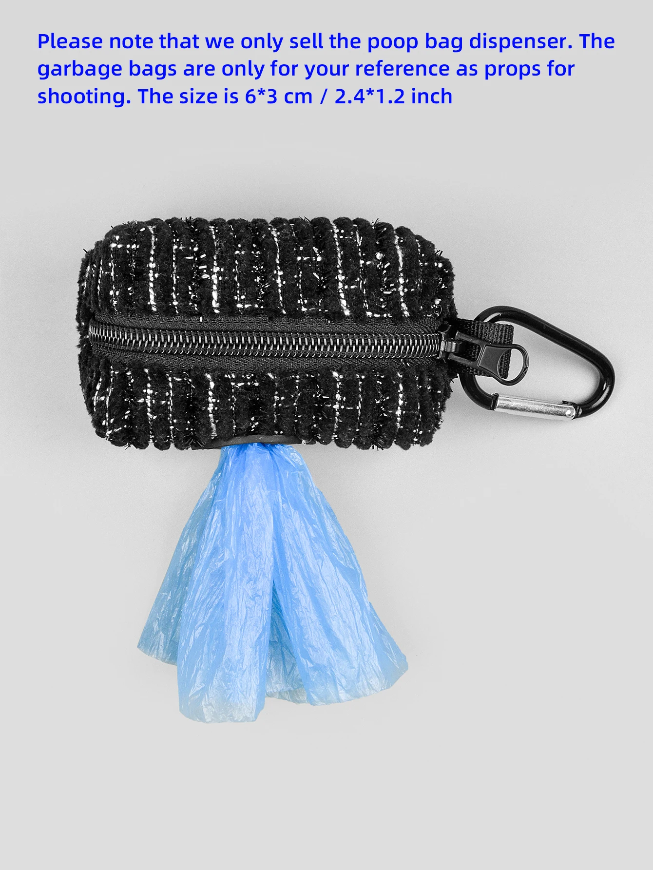 1PCS Fashion Design Pure Color Dog Poop Bag Holder for Leash Attachment(No Poop Bag And Leash)