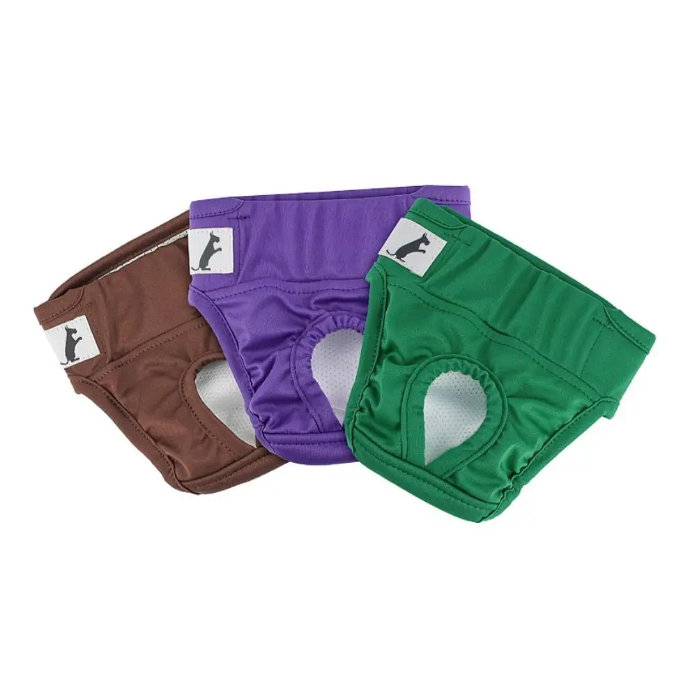 Pet Dog Physiological Sanitary Pant Fastener Tape Comfortable Leak-Proof Washable Reusable Dog Diaper Multi-size Dog Underwear