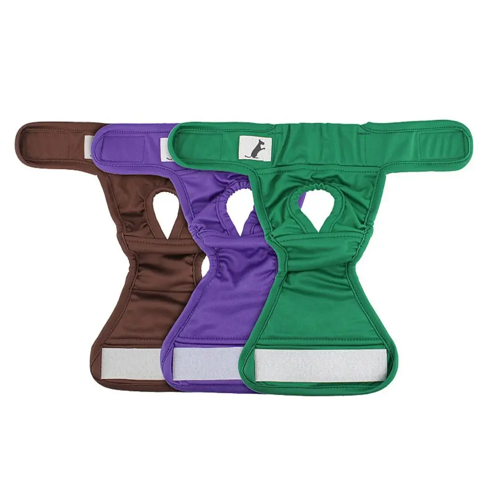 Pet Dog Physiological Sanitary Pant Fastener Tape Comfortable Leak-Proof Washable Reusable Dog Diaper Multi-size Dog Underwear
