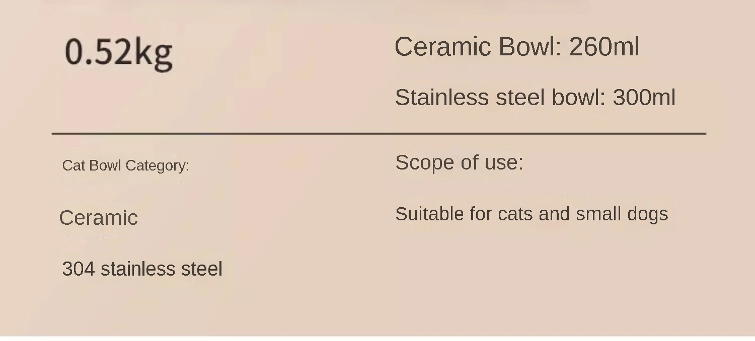 Smart Cat Bowl, Neck Protection, Ceramic Stainless Steel with Lid Cat Food Bowl, Infrared Sensor Auto Open Cover Smart Feeder